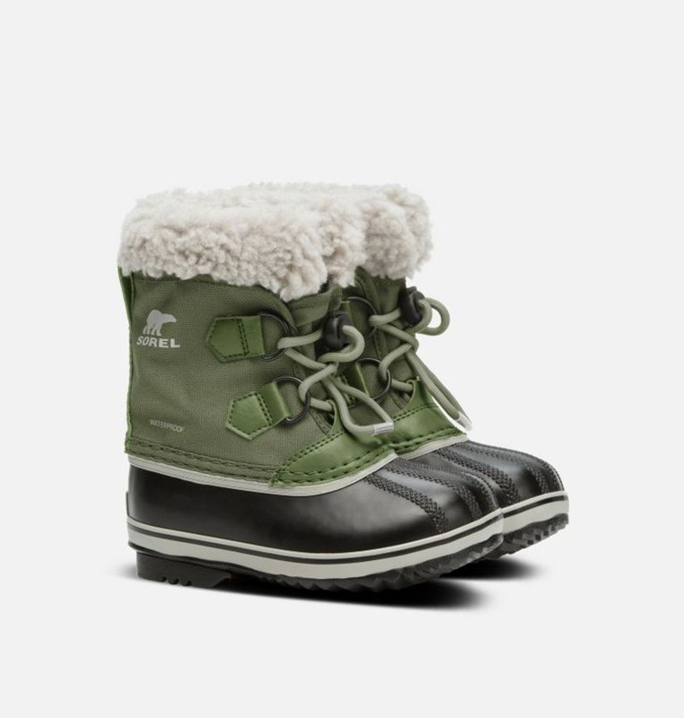 Sorel Çocuk Childrens Yoot Pac™ Nylon - Kar Botu Yeşil/Siyah - 390-ZOHMUQ